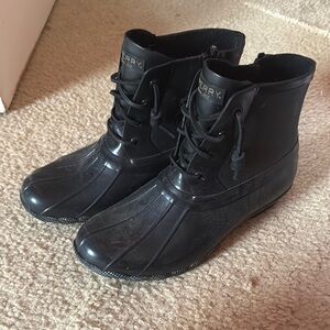 Sperry Black Waterproof Boots